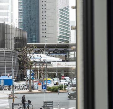 名古屋駅新幹線ホームが見える