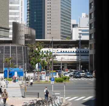 名古屋駅新幹線ホームが見える
